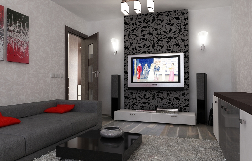 Bilder Wohnzimmer grau braun