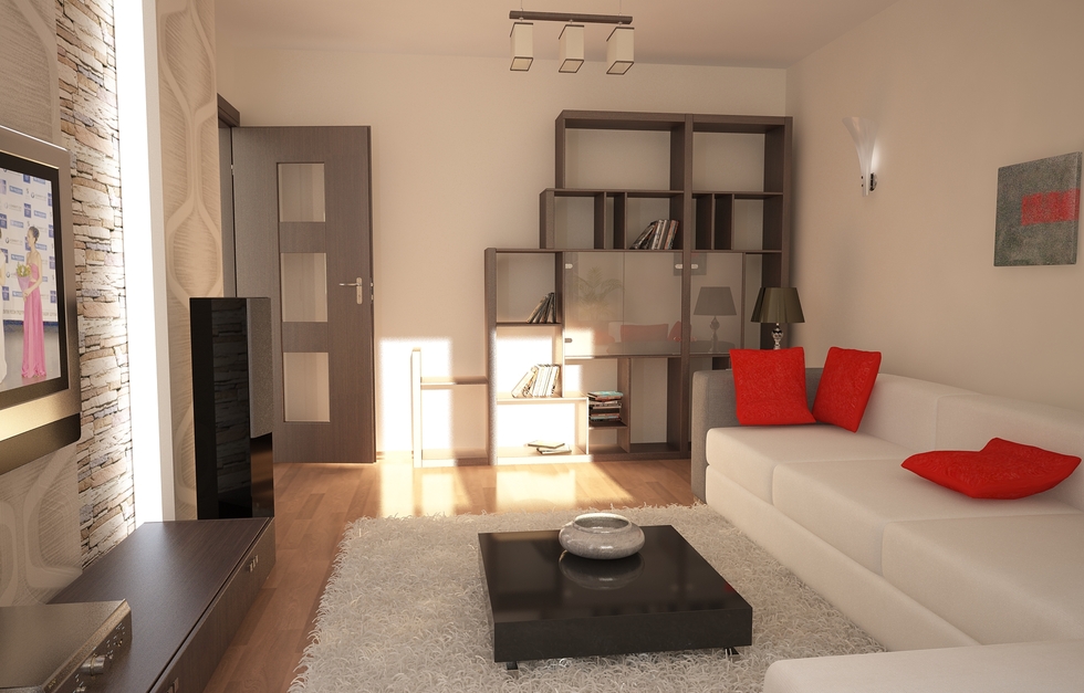 Bilder 3d interieur wohnzimmer weià beige 1