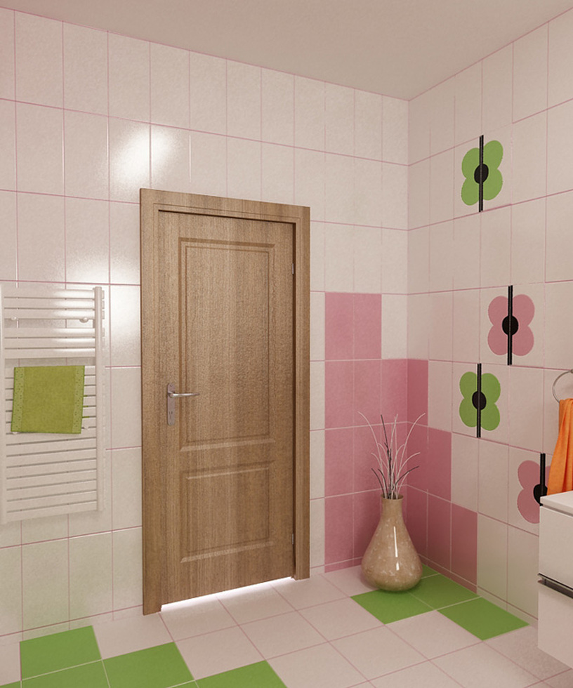 Bilder - 3D Interieur Badezimmer Grün-Rosa \'Ral Fete\' 7 Bilder - 3D Interieur Badezimmer Grün-Rosa \'Ral Fete\' 7